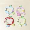 Cute Apple-Shaped Star Cloud Pendant Carabiner Mountaineering Buckle Acrylic Keychain Multipurpose Keyring Hook Bag Hanging Gift