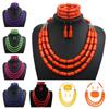 Fashion African Beads Necklace Indian Jewelry Nigerian Wedding Bracelet  Gift