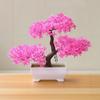 Artificial Plastic Plants Bonsai Small Tree Pot Fake Plant Potted Flower Home Room Table Decoration Garden Arrangement Ornaments