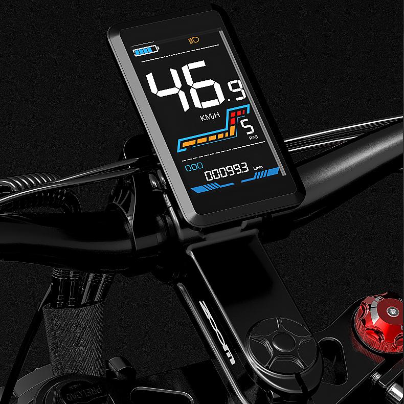 LANKELEISI MG740 PLUS 26" Mountain Fat E-Bike Doppio Motore 1000W*2, 48V20AH, Mezza Accelerazione a Girare, Freni a Disco Idraulici, Shimano 7 Velocità E-Bike da Città, Strada e Fuoristrada