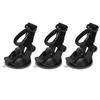 3Pcs Set Portable Suction Cup Hook Tent Fixing Carabiner Reusable Rotation Suction HookBlack