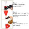 Leak-Proof Car Engine Oil Funnel Set Adjustable Bracket Oil Filling Kit  Auto Maintenance