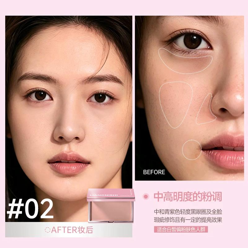 Jingnishi Moisturizing Seamless Concealer Cream Covers Spots Dark Circles