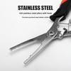 Long Nose Fishing Pliers Curved Mouth Fishing Scissors New Lure Fishing Tong  Fishing Accessories