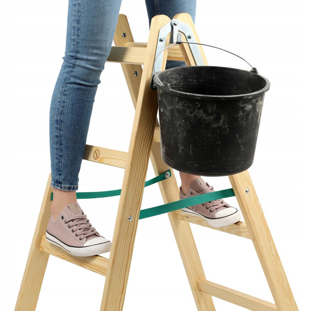 KADAX Wooden Painter's Ladder Step Ladder Double-Sided 150kg