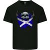 Scotland Flag Skull Scottish Biker Gothic Unisexs Light Cotton TShirt