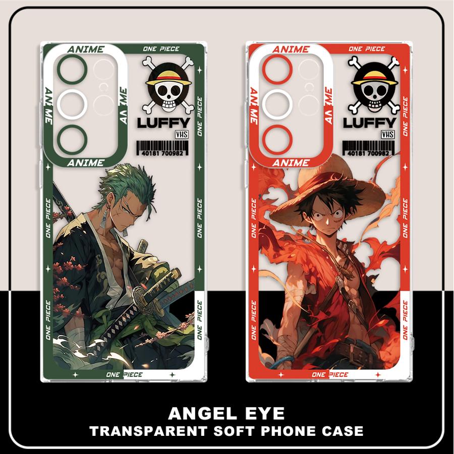 Anime Luffy Zoro Clear Phone Cover Case for Samsung Galaxy S24 S23 Ultra S22 FE Note 20 Ultra 10 S25 Edge S20 Plus S21