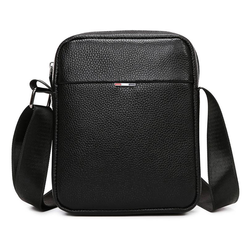 New Trendy Leather Men s Bag, Large Capacity Men s Shoulder Bag, Top Layer Cowhide Crossbody Bag