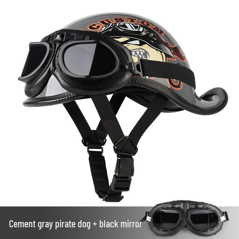 G3F Retro Japanischer Aufgebogener Heckhelm: Herren- & Damen-Cruiser-Helm für Radfahrer