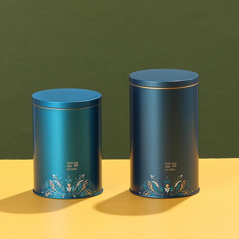 Tinplate Tea Caddy Sealed Storage Tank Portable Travel Tea Boxes Tea Tin Containers Coffee Canister Kitchen Spice Candy Jar