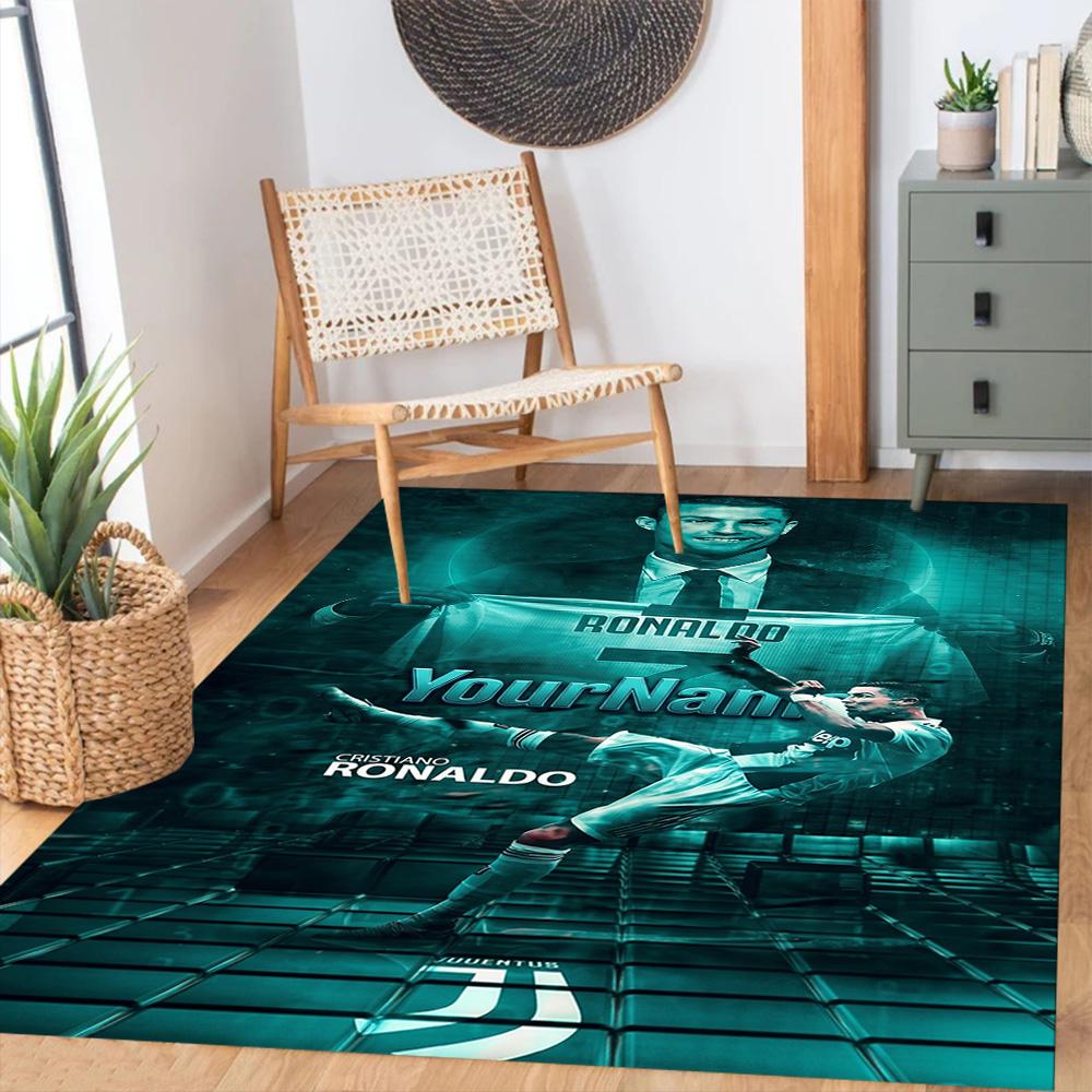 Juventus Personalized Name Area Rug Suitable for Entryway Playrooms Living Rooms Bedrooms Antislip Carpet Anime Office Decor Best for Christmas