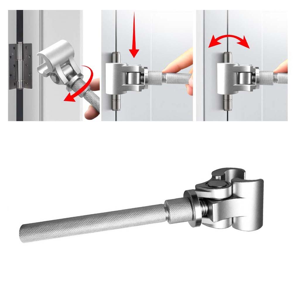 1pc Door Hinge Gap Adjusting Wrench Tool Upgraded Rolled Steel Jamb Hinge Jig For Home Door Install Maintenance
