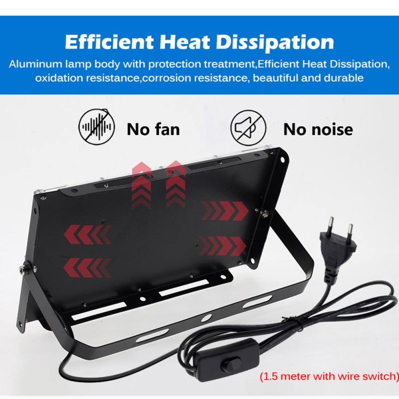 Led Floodlight With Remote Control Outdoor Colorful Rgb Flood Light Spotlight Landscape Lighting