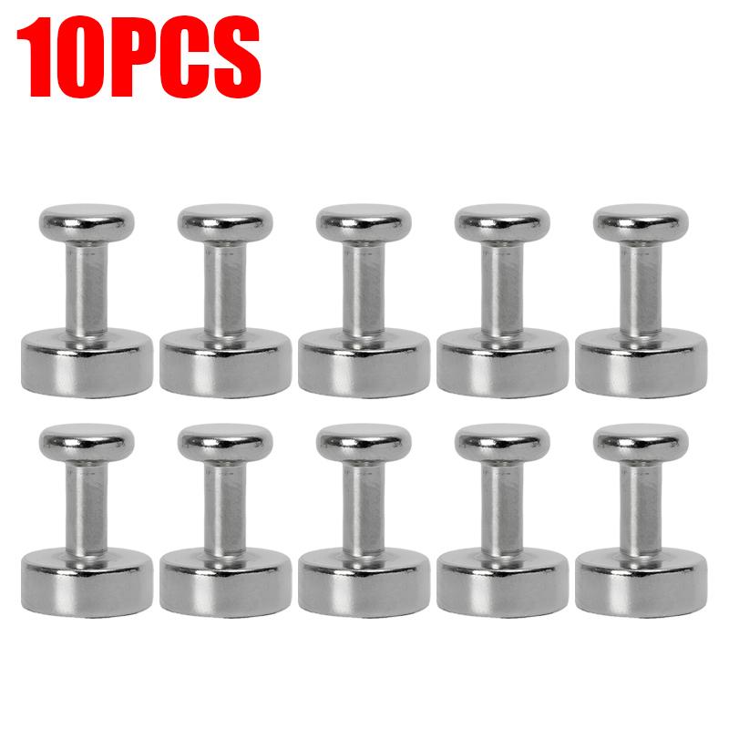 2/40PCS Mini Gancho de pino magnético Neodímio Ferro Boro Thumbtack Ganchos de armazenamento Cozinha Casa Geladeira Cabides de quadro branco