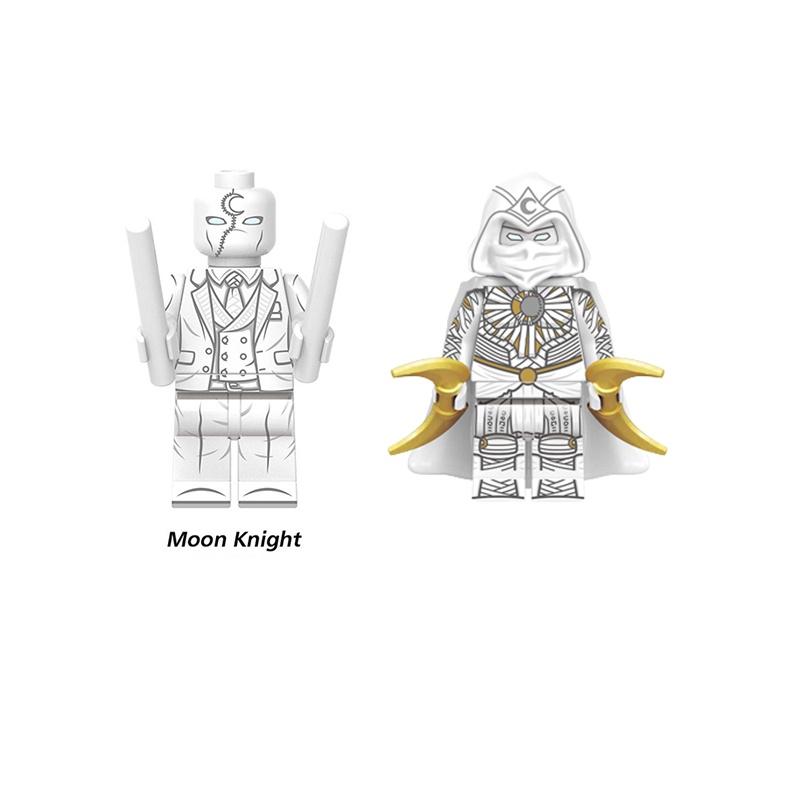 Two Moonlight Knight Minifigures With Props Fun And Engaging Gift For Children