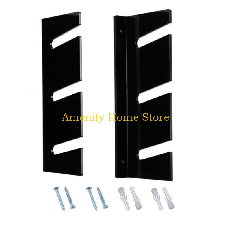 F26C Современный акриловый органайзер для скейтборда Настенный держатель для энтузиастов скейтбординга, профессионалов и владельцев магазинов чёрный