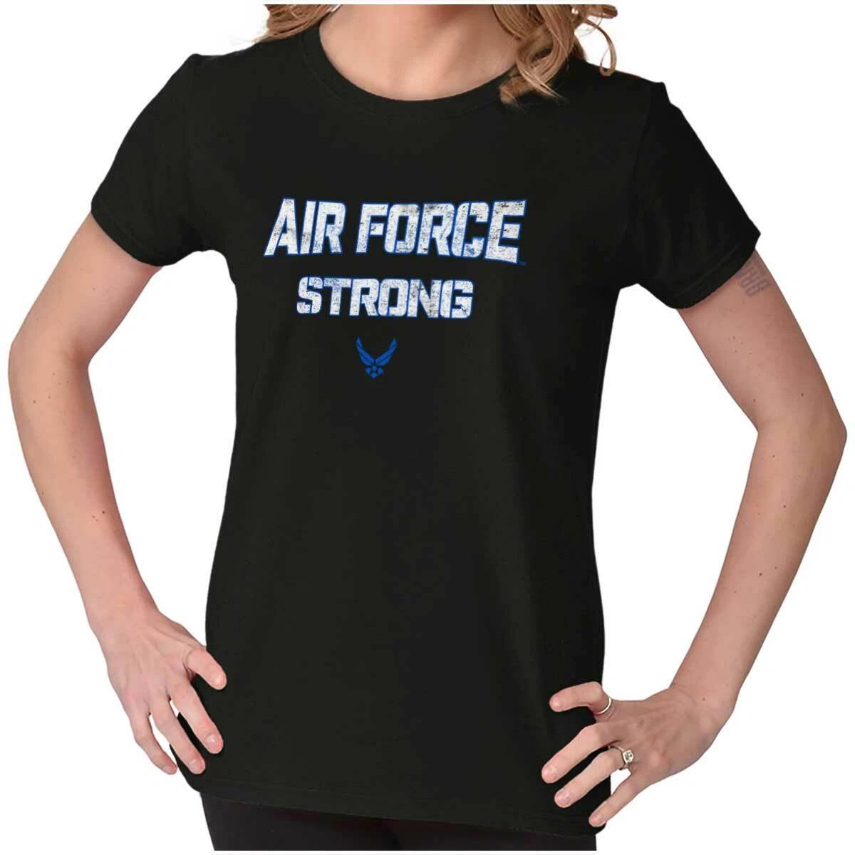 United States Air Force Strong USAF Logo Womens Top Junior Graphic Tee XXXL