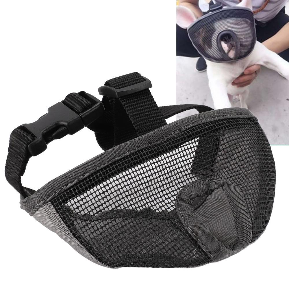 Breathable Dog Mouth Guard Soft Anti Bite Muzzle Easy Wear Short Snout Muzzle Bite Prevention
