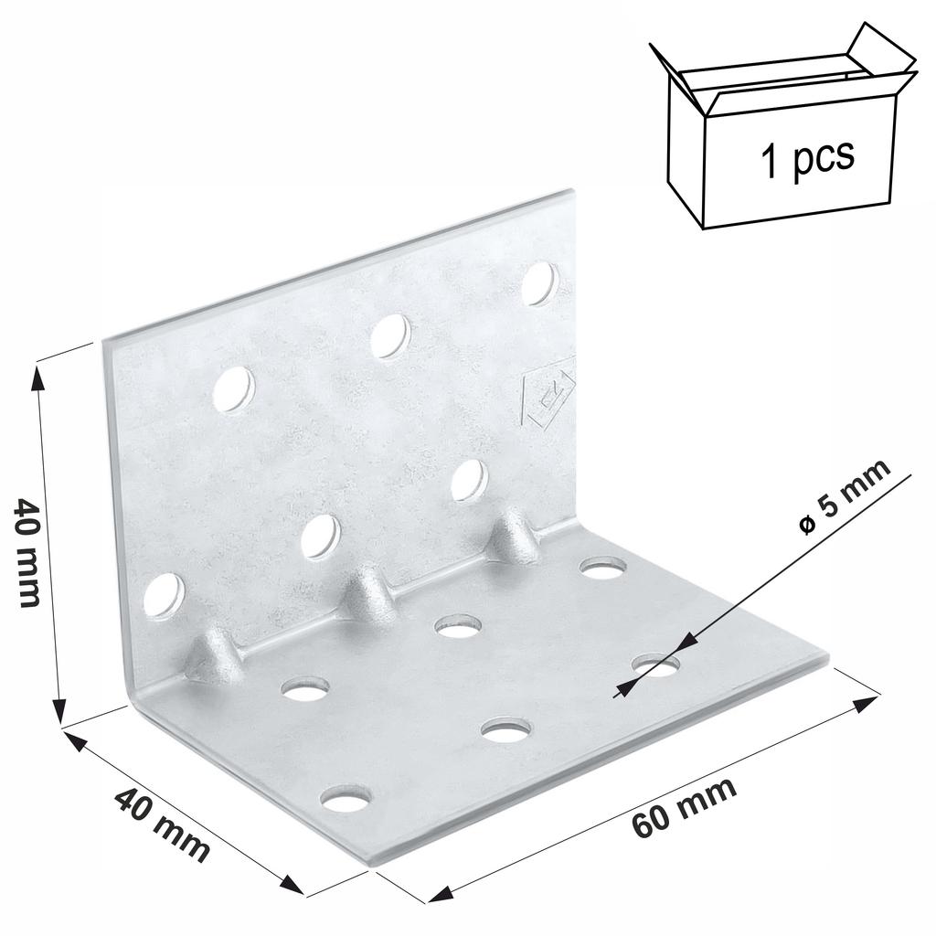 Mounting angle processed KMP2 40x40x60x1.5 (1)
