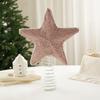 Cloth Christmas Tree Topper Star Five Pointed Xmas Top Star Ornament  Holiday Gift