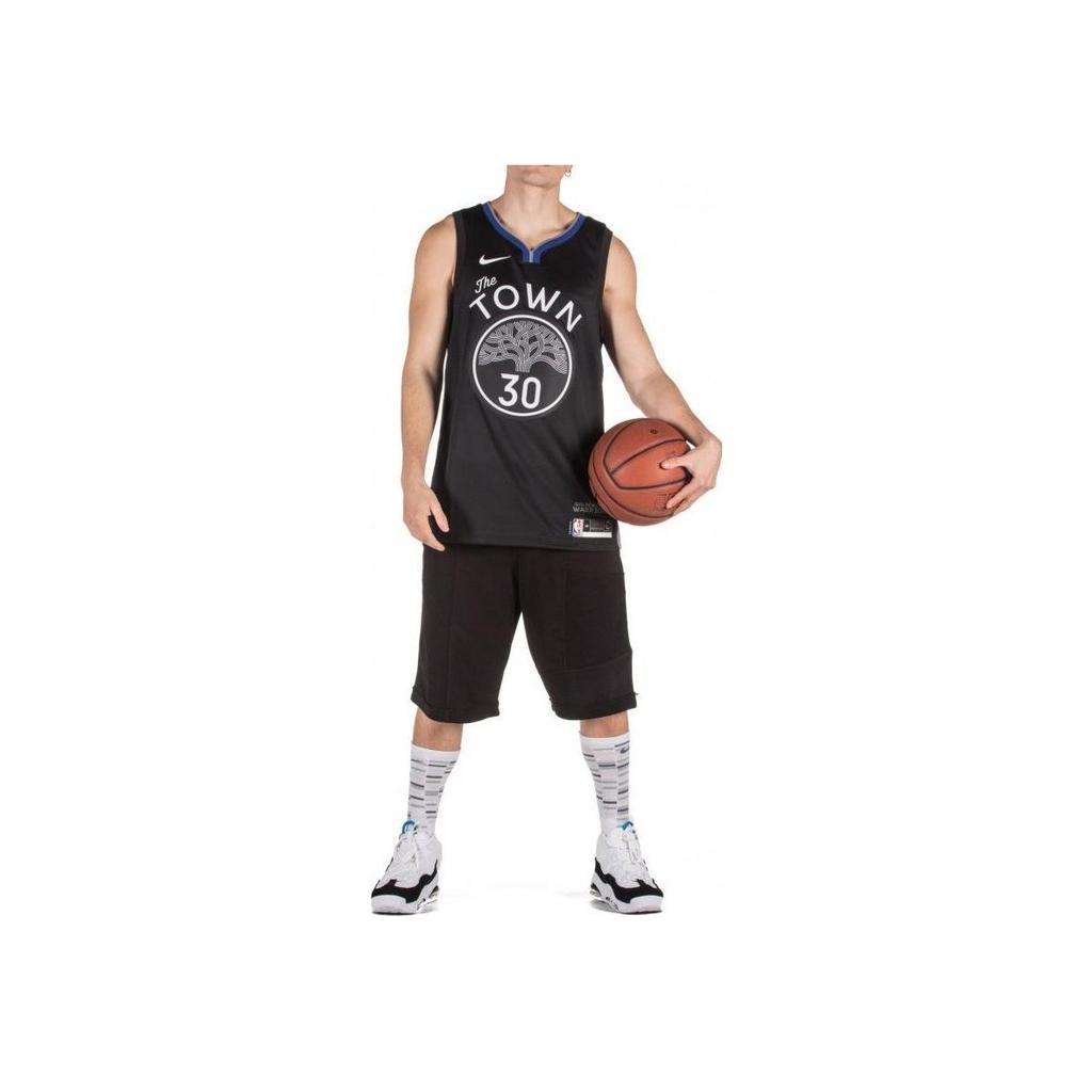 Nike NBA City Edition Jersey, Stephen Curry #30, 2019-2020, Warriors Basketball Vest Men Tops Black AV4638-014