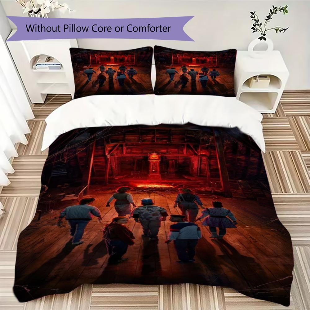 Upside Down Terror Bedding 1 Duvet Cover 2 Pillowcase Without Core Without Core Duvet Cover And Pillowcase Bedding Set