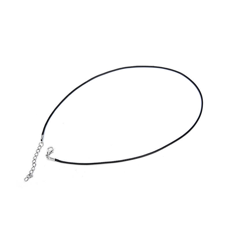 100Pcs Wax Line Necklace Pendant Charms Cord Beads String Lobster Strap Rope Diy