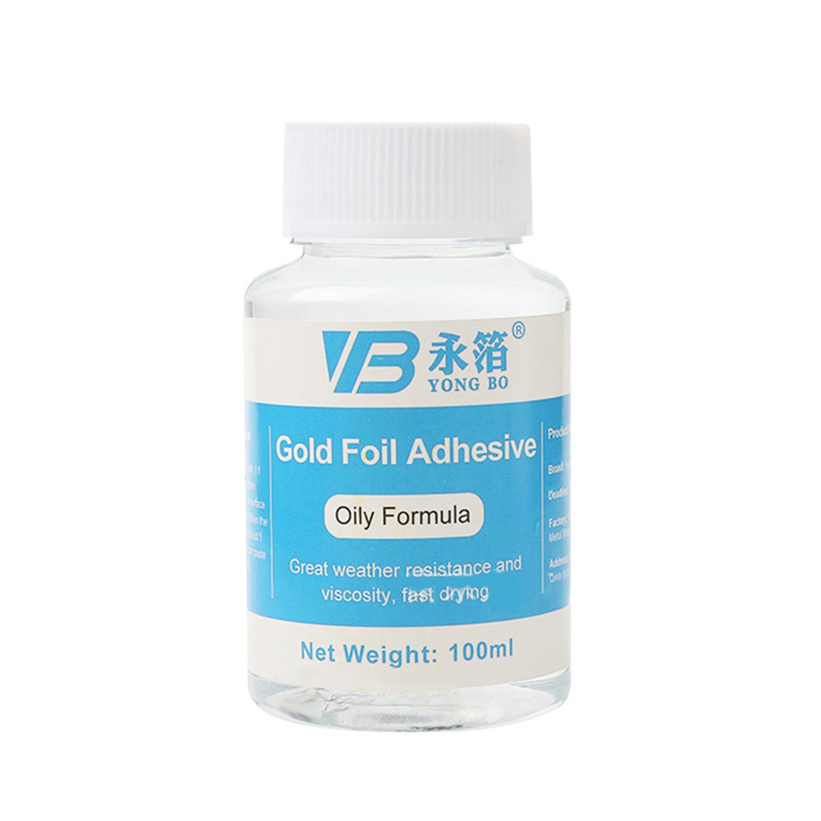 

100 мл портативный клей для позолоты листы золотой фольги клей для позолоты для сусального золота ремесла бумага для украшения дома простота в использовании 2