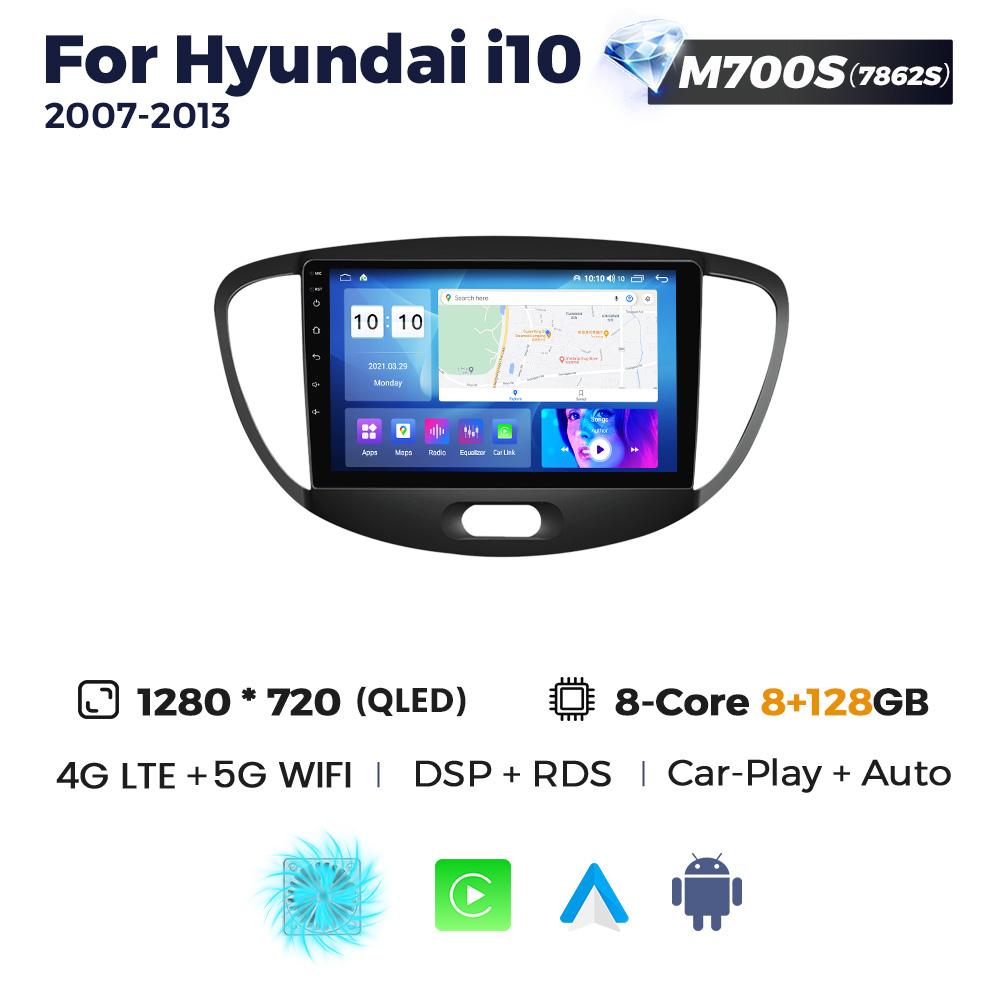 Navifly 8-Core 2Din Stereo New Android All In One Car Radio For Hyundai I10 2007-2013 Multimedia Video Player Carplay Auto Audio