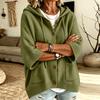 Women's Long Sleeve Button Front Hooded Knit Cardigan – Color Casual Fall Winter Outwear