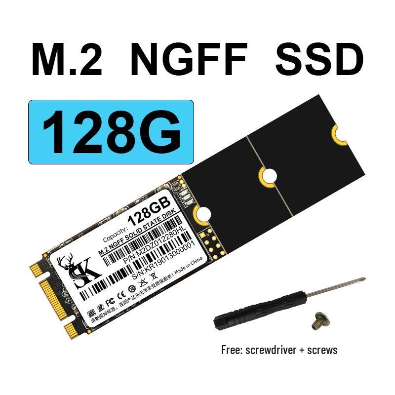Universal M.2 NGFF SSD for Desktop/Notebook - Available In 64GB, 128GB, 256GB, 512GB, and 1TB.