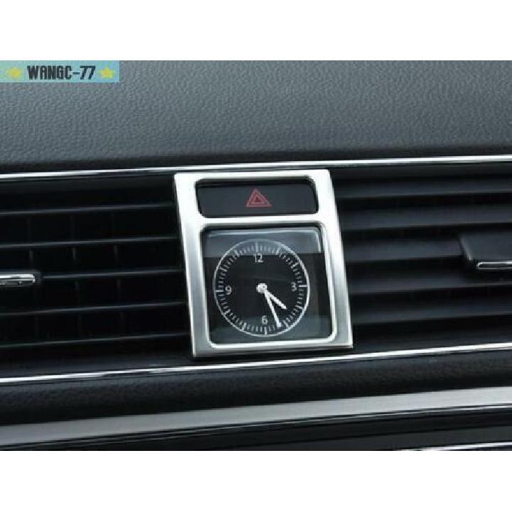 For VW Passat B7 2011-2015 Silver Titanium Central Console Clock Cover Trim New