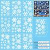 9PCS/Set Electrostatic Cartoon Santa Glass Decals Decorative Static Sticker  Home Decoration