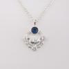 London Blue Topaz Gemstone 925 Sterling Silver Jewelry Pendant1.43"  For Wedding CP-38-16
