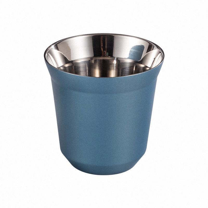 Italian 80ML Double-Wall Stainless Steel Children's Coffee Cup - Heat & Cold Insulated [New]