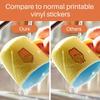 HTVRONT Sublimation Sticker Paper - 20 Pcs Glossy White Waterproof Sublimation Stickers