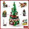 TOYLINX DIY Bricks Toys Christmas Series Building Blocks Set with Light Creative Winter Village House for Kids Xmas Gifts