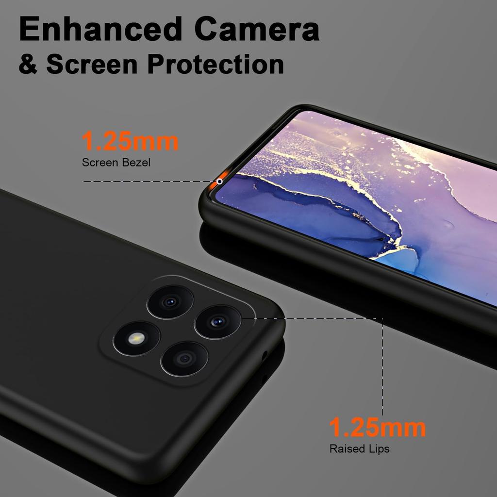 New Flexible Liquid Silicone Case For Honor X8C X7C X6B X8B X7B X8a X7a 4G 5G Protective Cover Bumper Capa Shell Fundas Coque