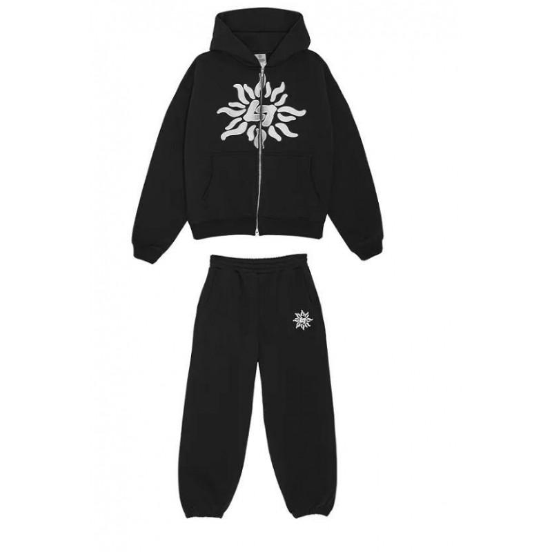Y2K Herbst Winter Unisex Locker Geschnitten Kapuzenpullover Bedruckt Streetwear Jugendliche