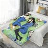 Anime W-Whispered Words Throw Lightweight 240g Flannel Blanket Soft Skin-friendly for Summer Cooling