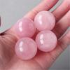 Delicate 4cm Rose Quartzs Crystal Sphere Small Crystal Ball for Bedroom Office Desktop Decors To Promote Tranquilities