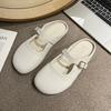 2025 Summer New Bag Head Half Slippers Women Wear Lazy Flat Bottom Cool Slippers Fashion Versatile Cool Slippers Women