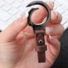 Personalized Anti Loss Key Pendant Leather Keychain Car Key Holder Portable Carabiner Waist Belt Buckle Durable Key Ring For Men