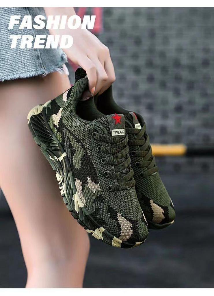 Unisex Tarnfarbene Trainings- und Outdoorschuhe - Ganzjahres-Abriebfeste Schuhe für Wandern, Militär und Arbeitsschutz