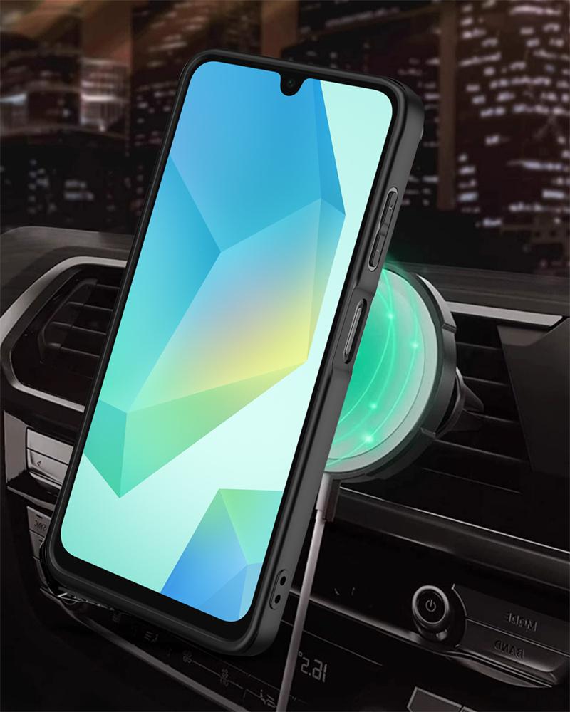 For Samsung Galaxy A16 A26 A36 A56 A06 5G Case Lens Protector Armor Phone Cases For Galaxy A 56 36 26 16 Magnet Ring Cover Funda