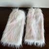 Women's Furry Leg Warmers Plush Fuzzy Boot Covers Toppers for Winter Fashion Costume Parties Thermal Leg Gaiters Socks