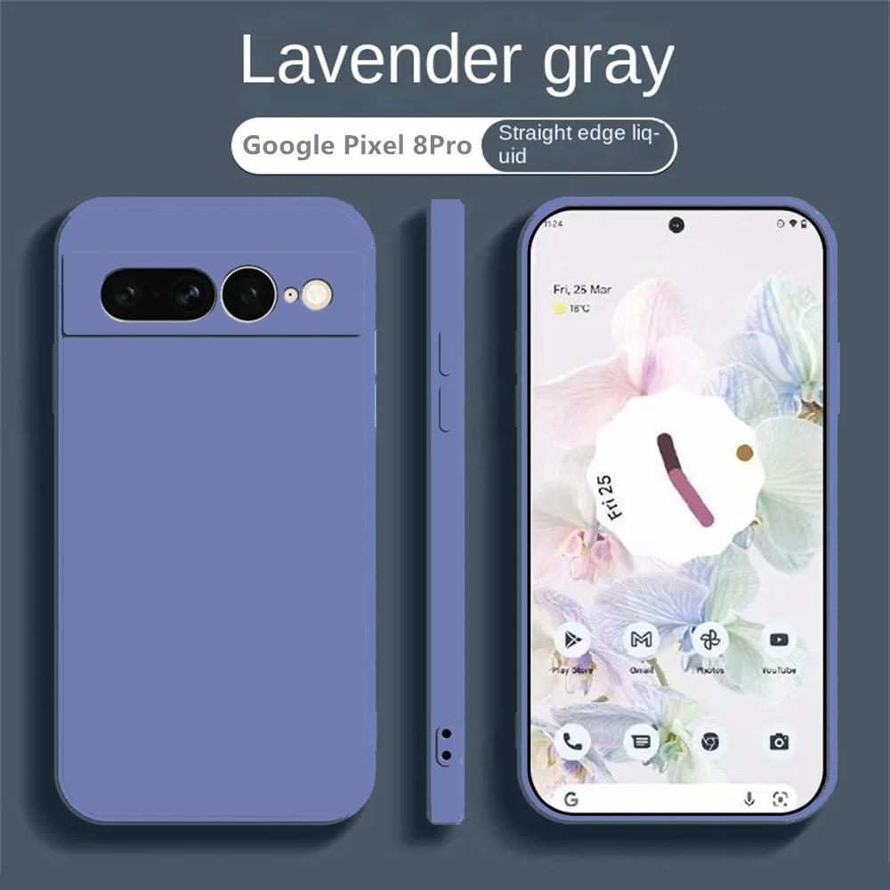 Für Google Pixel 10 9 8 Pro XL 8A 7 7A 6 6A Flüssigsilikon Handyhülle Kabelloses Laden Stoßfest Schutzhülle Rückseite