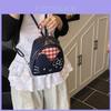Minimalist Cat Pattern Pu Backpack With Adjustable Straps For Daily Use