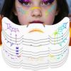 New 10PCS Halloween Face Tattoo Sticker Hot Stamping Freckles Makeup Radiation Fake Freckles Christmas Temporary Tattoo Stickers