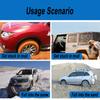 2PCS Portable Foldable Car Escape Mat Non-Slip Pad Fit All-Weather Auto Traction Mat Tire Grip Aid Ideal for Snow Ice Mud